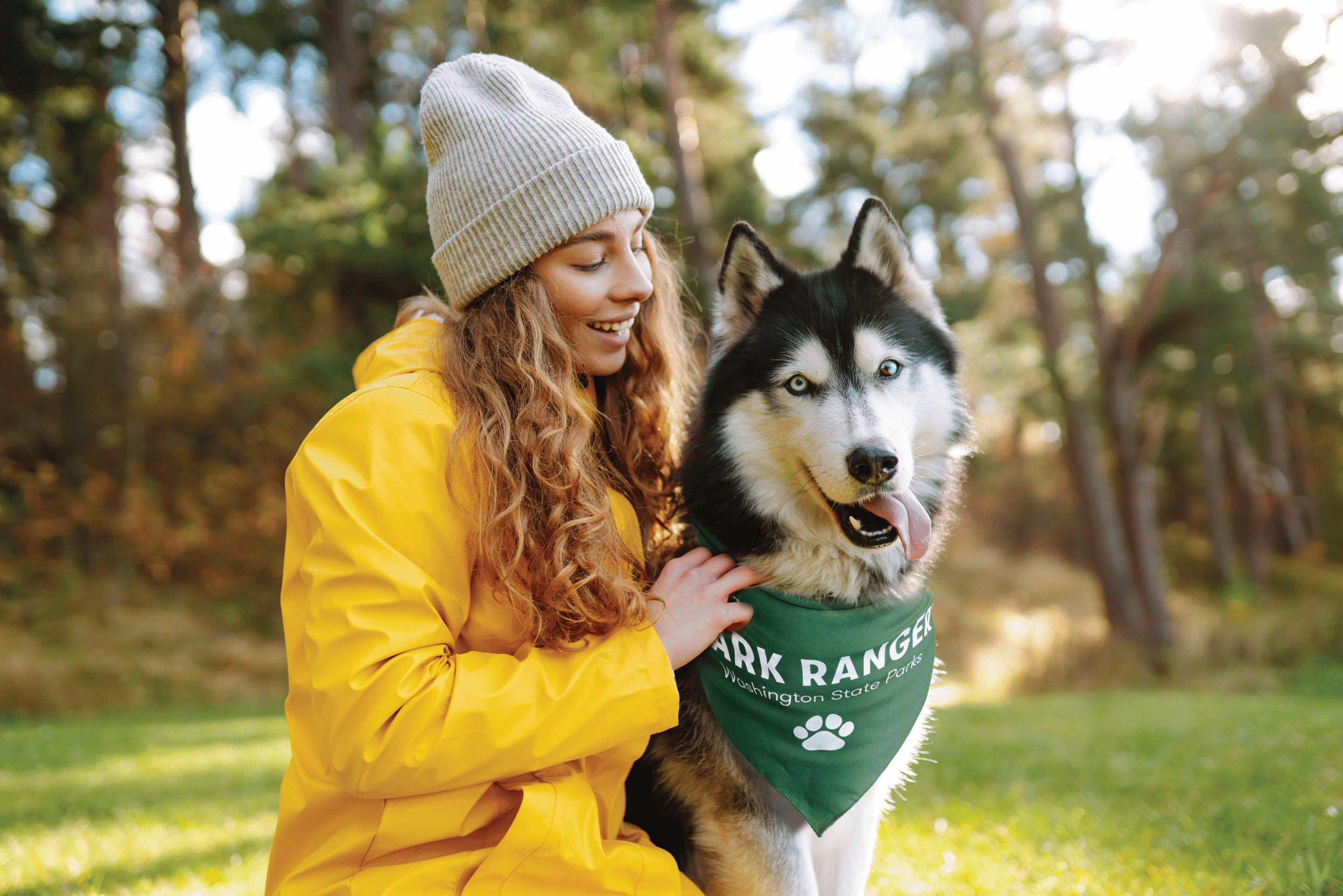 Swag Cover Shot 4 Copy girl with husky dog wearing a bandanna