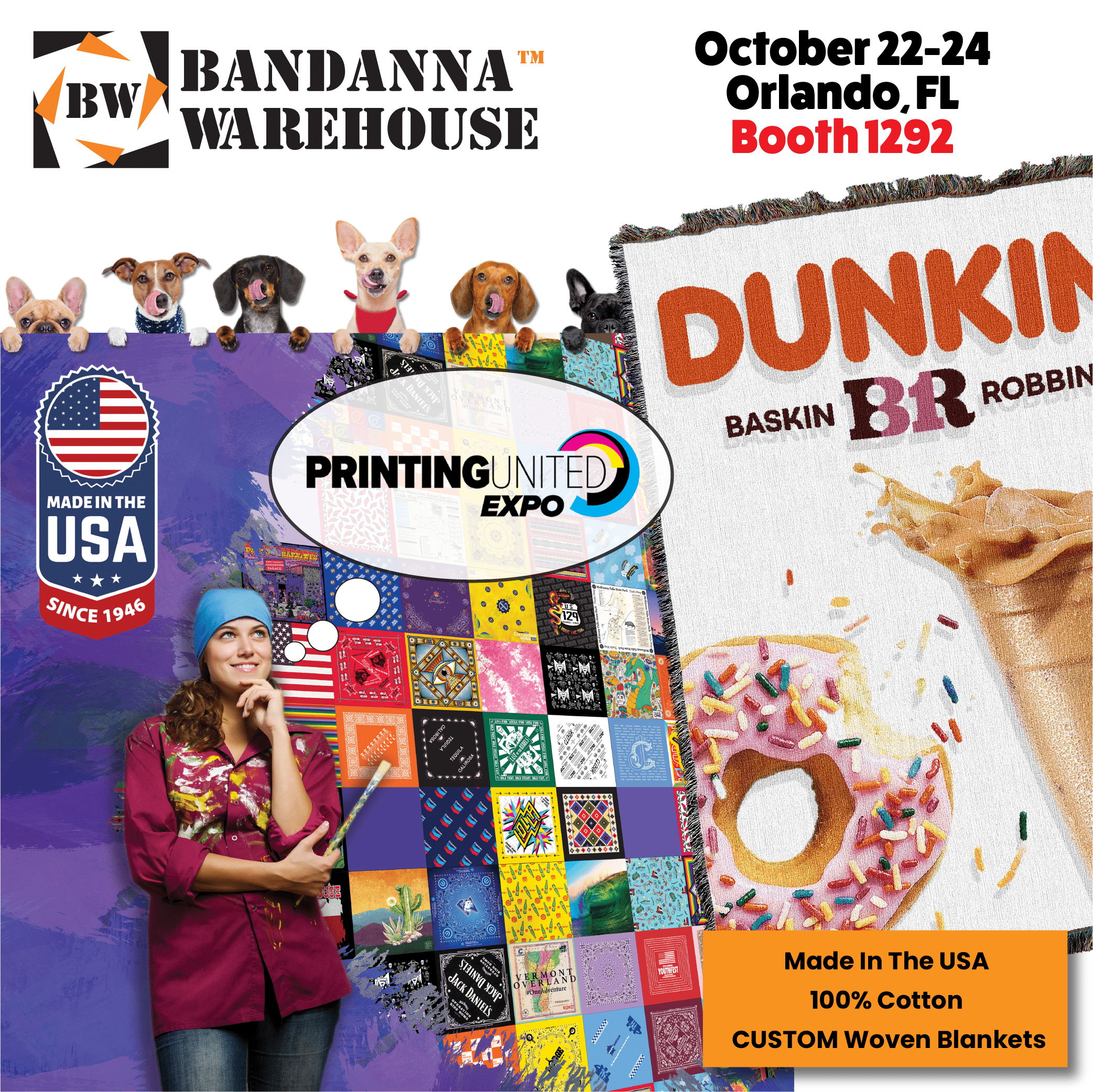 Printing United Expo - Orlando - Bandanna Warehouse