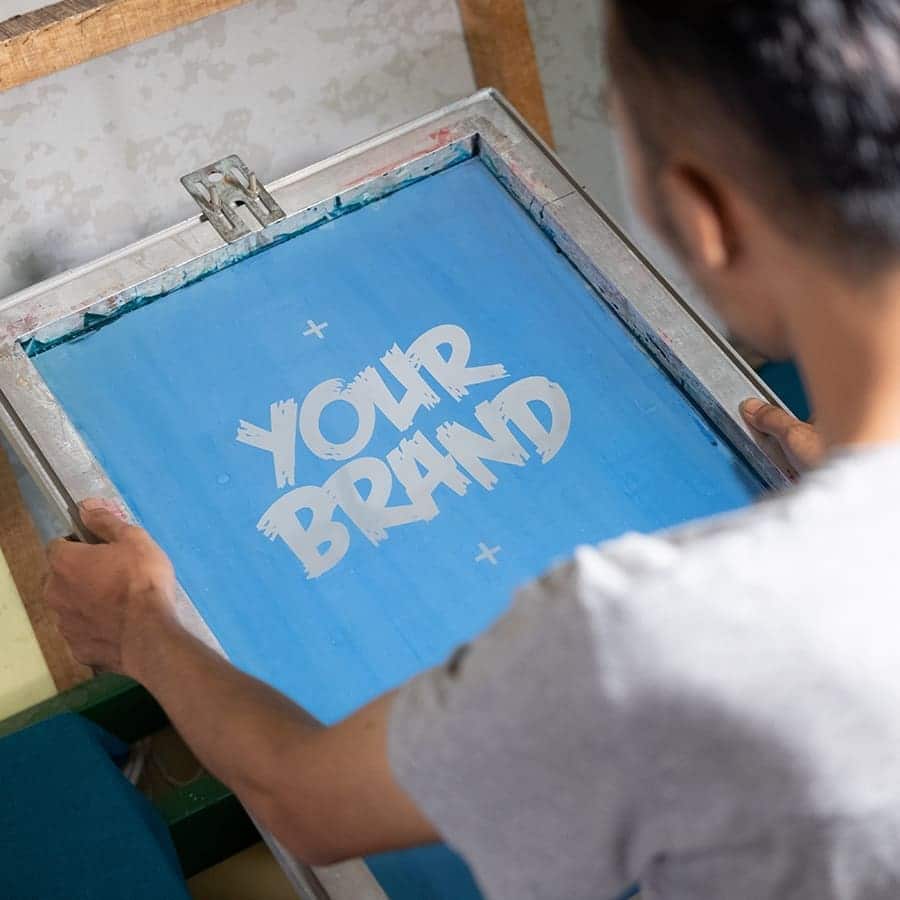 Screen printing screen printing